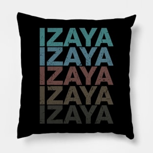 Vintage Proud Name Izaya Personalized Birthday Retro Pillow