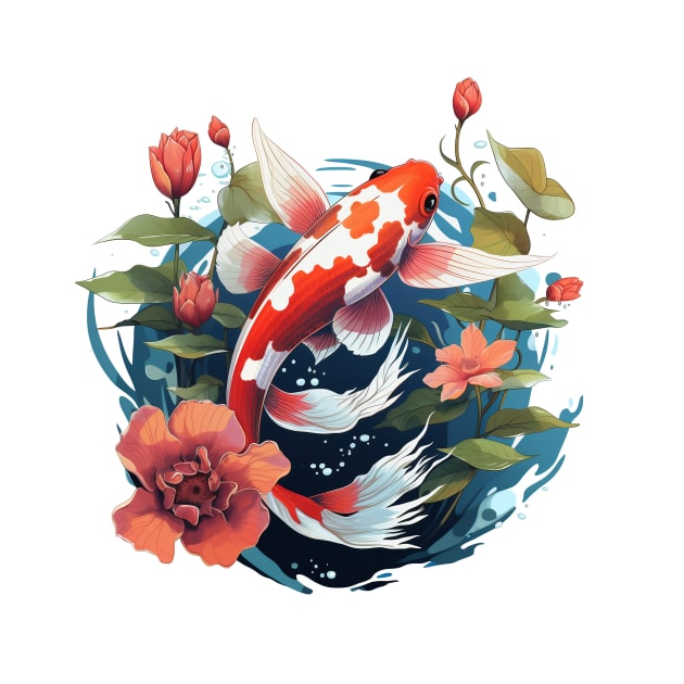 Koi Fish In A Pond by zooleisurelife