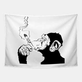 smoke animals art Tapestry