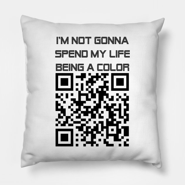 QR link of Michael Jackson - Black Or White Pillow by Tiffer Suaret