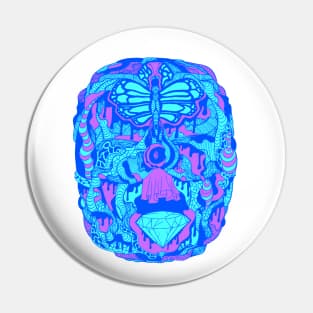 Blue Metamorphosis Wave of Thoughts Pin