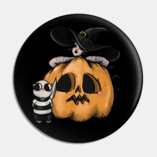 Pumpkin carving Pin