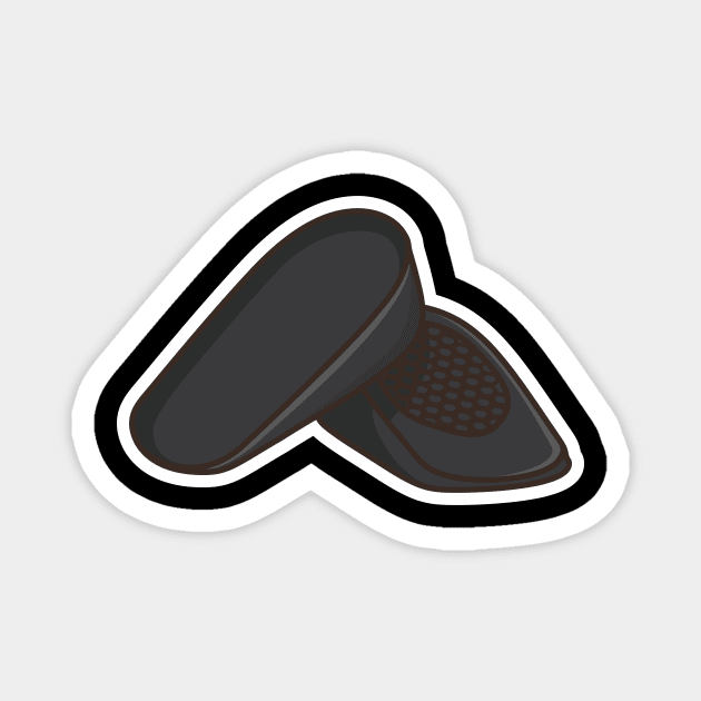 Comfortable shoes arch support insoles Sticker vector illustration. Fashion object icon concept. Two-layered shoe arch support insole sticker design icon with shadow. Magnet by AlviStudio