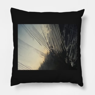 Summer Evening Abstract Pillow