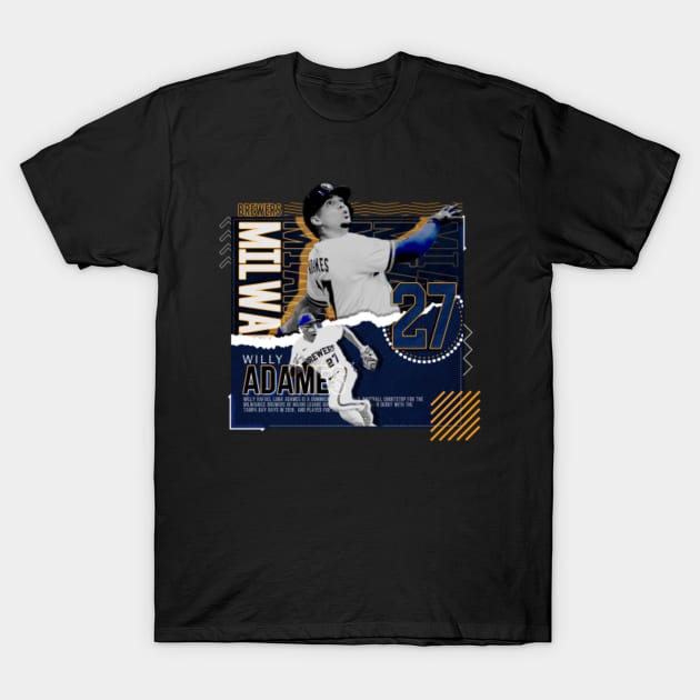 Rinkha Willy Adames Baseball Edit Tapestries Brewers T-Shirt