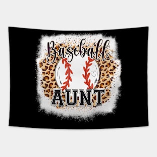 Baseball Aunt Leopard Bleached Womens Baseball Mothers Day Tapestry