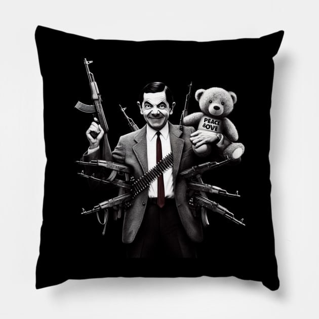 Bean the Defender Pillow by LibertyLateNight