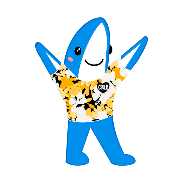 CSULB sharks Elbee Hawaiian shirt by avadoodle