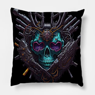 Cyborg Hearts Pillow