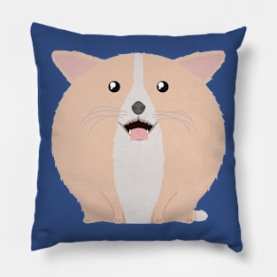 Sfurical round corgi dog Pillow