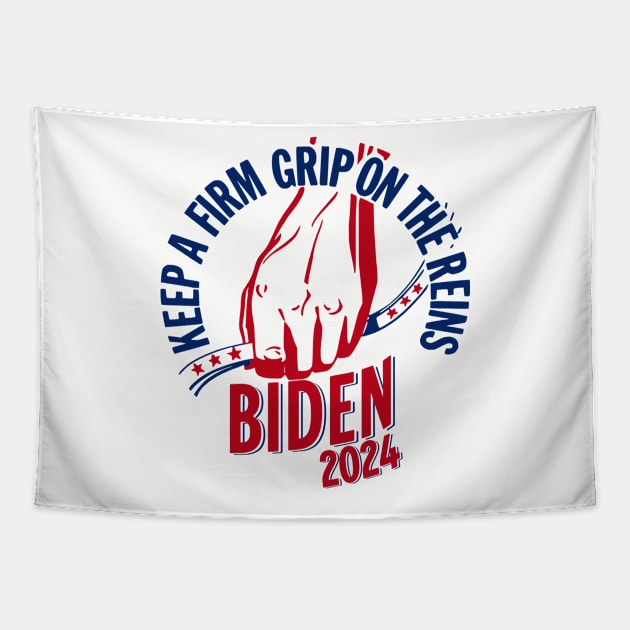 Re-elect Joe Biden 2024 US Presidential Campaign Tapestry by Yesteeyear