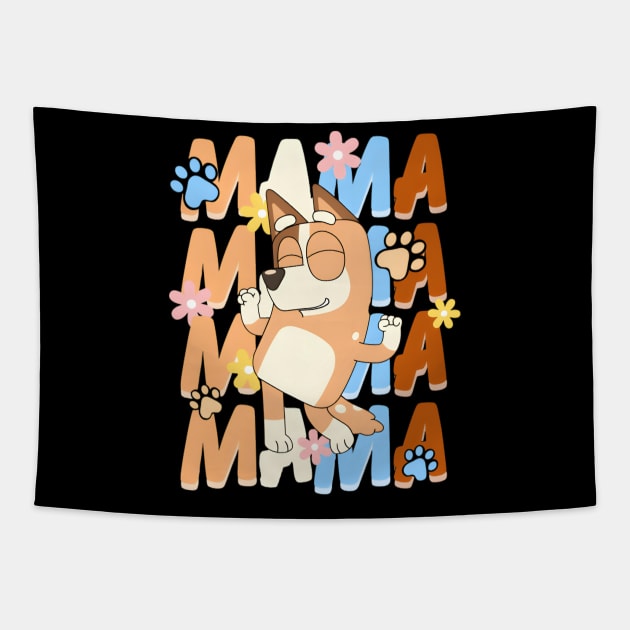 Bluey Mama Tapestry by AlfieDreamy 