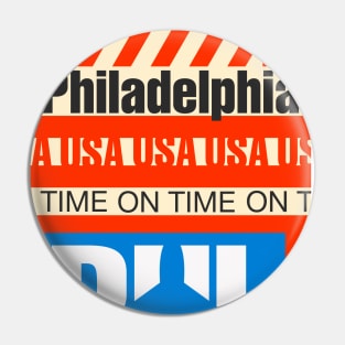 Airport Philadelphia American Pin