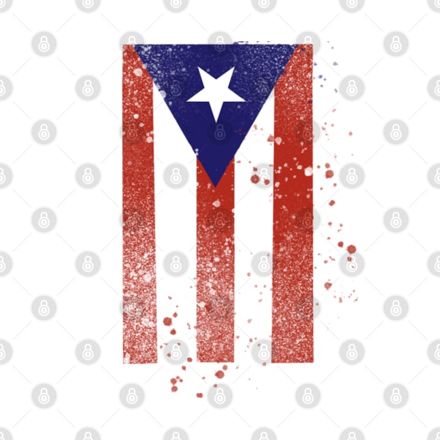 Spray Paint Puerto Rican Flag by sebs