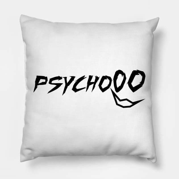 PSYCHO STICKER Pillow by TareQ-DESIGN