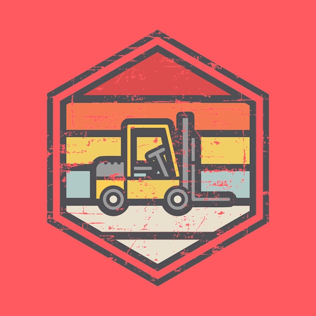 Retro Badge Forklift light by rojakdesigns