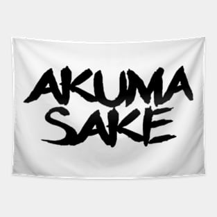 Akuma Sake Logo- Black Design Tapestry