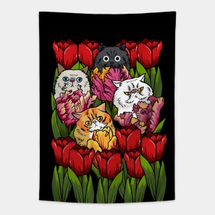 Tulip Persian Cat Tapestry