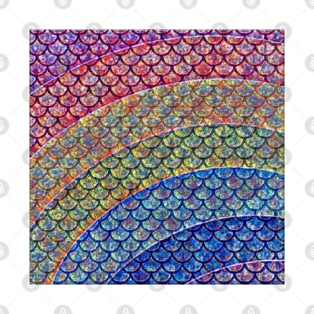 Rainbow Mermaid Dragon Circle Patterns by Wicca Fairy