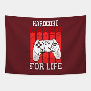 hardcore gamer for life Tapestry