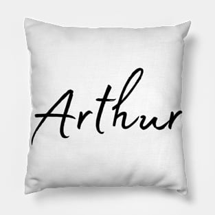 Arthur Name Calligraphy Pillow