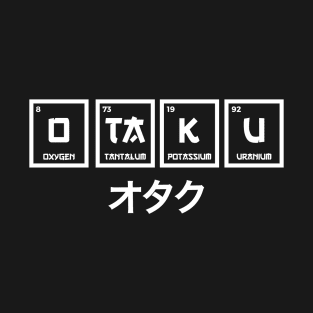 Otaku Japenese Style Chemical Elements T-Shirt