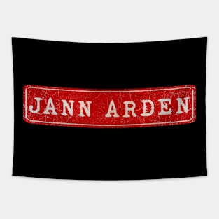 vintage retro plate Jann Arden Tapestry