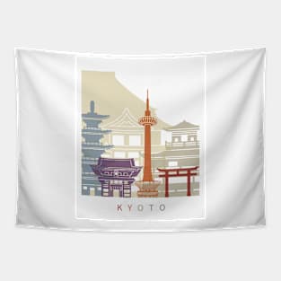 KYOTO SKYLINE POSTER Tapestry