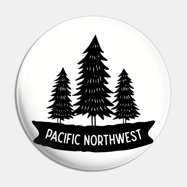 Pacific Northwest Trees Pin by melaniepetersonart