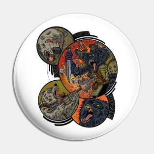 bears vs ape Pin