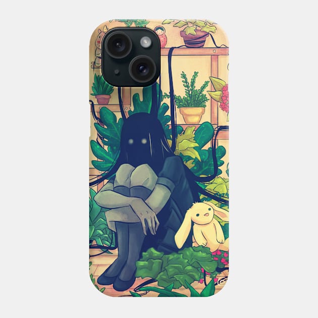 Long Haired Girl Phone Case by Frankiesbugs