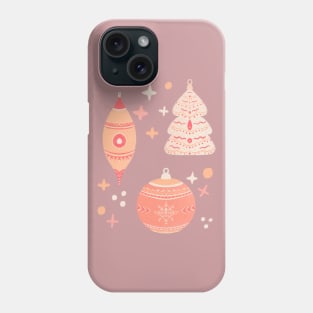 Peach fuzz Christmas ornaments Phone Case