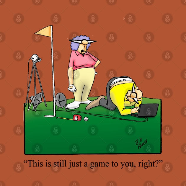 Funny Spectickles Golf Cartoon Humor by abbottcartoons