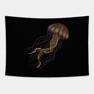 Amber Jellyfish Tapestry