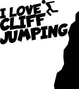 I love Cliff jumping Magnet