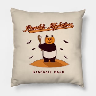 Pumpkin Panda: Baseball Bash Pillow
