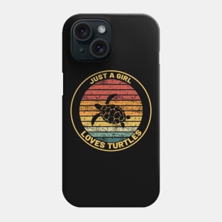 JUST A GIRL WHO LOVES TURTLES Phone Case