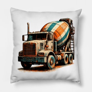 Concrete Mixer Truck Pillow