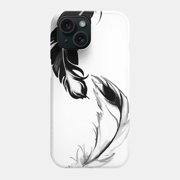 Bird Feather Phone Case by hitext