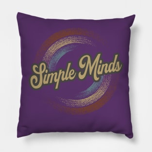 Simple Minds Circular Fade Pillow