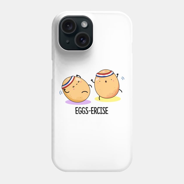 Eggsercise Cute Egg Pun Phone Case by punnybone