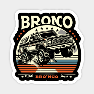 Retro Bronco Magnet