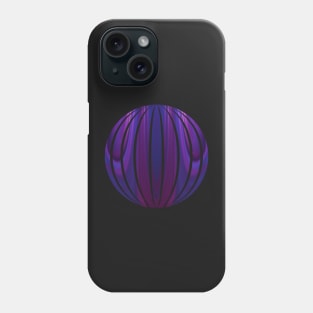 Mirrored Abstract Deep Tones of Purple and Blue Phone Case