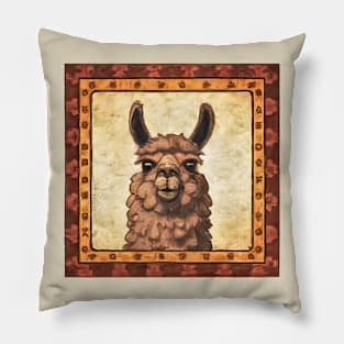 Ms. Llama Picture Day Pillow