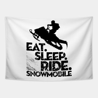 Eat Sleep Ride Snowmobile Tapestry