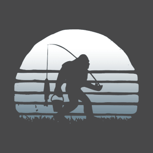 Bigfoot fishing T-Shirt
