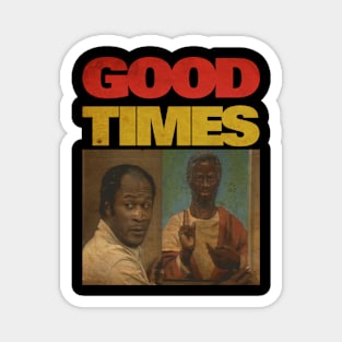 VINTAGE GOOD TIMES JESUS BLACK TV SHOWS Magnet