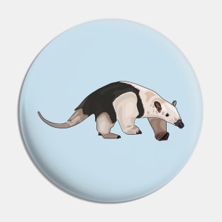 Tamandua cartoon illustration Pin