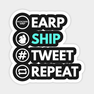 Earp Ship Tweet Repeat - Wynonna Earp Magnet