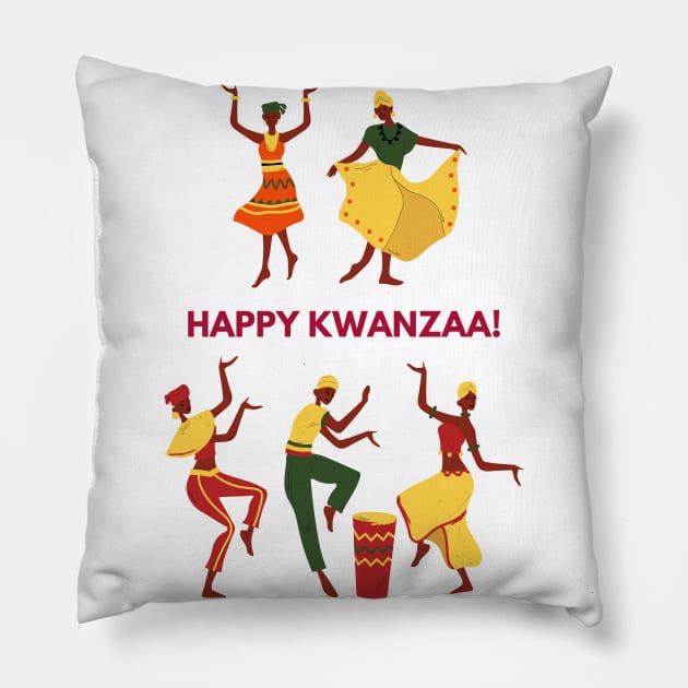 Happy Kwanzaa! Pillow by She+ Geeks Out